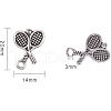 Unicraftale 80Pcs Tibetan Style Zinc Alloy Pendants TIBEP-UN0001-01-4
