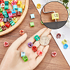 CRASPIRE 224Pcs 16 Colors Plastic Trouser Hanger Size Markers KY-CP0001-12-3