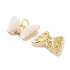 Brass Micro Pave Cubic Zirconia Pendants KK-C051-34G-2