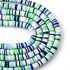 Handmade Polymer Clay Beads Strands CLAY-R089-6mm-T02B-45-5