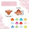 SOFPLATE 1300Pcs 13 Colors Transparent Acrylic Bead Caps TACR-SP0001-07-2