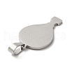Non-Tarnish 304 Stainless Steel Pendants STAS-C079-09P-2