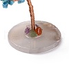 Natural Turquoise Chips & Agate Pedestal Display Decorations DJEW-A001-04A-3