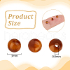 Olycraft 2 Strands Natural Tiger Eye Beads Strands G-OC0005-67-2