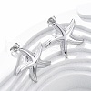 304 Stainless Steel Stud Earrings for Women EJEW-K306-12P-1