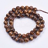 Natural Tiger Eye Round Bead Strands X-G-R203-8mm-2