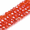 Electroplate Glass Beads Strands EGLA-A034-T4mm-B22-1