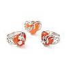 Natural Red Aventurine Adjustable Rings RJEW-P043-03P-09-1