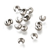304 Stainless Steel Crimp Beads Covers X-STAS-P239-34P-03-1