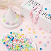 SUNNYCLUE 700Pcs 11 Styles Opaque Acrylic Beads MACR-SC0001-73-4