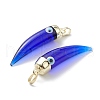 Handmade Evil Eye Lampwork Pendants LAMP-F031-01G-04-4