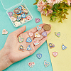   45Pcs 9 Style  Alloy Enamel Pendants ENAM-PH0002-55-3