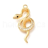 Brass Micro Pave Cubic Zirconia Pendants KK-K294-17G-01-1