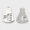 Tibetan Style Alloy Pendants TIBEP-T052-22AS-RS-2