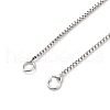 0.9MM Brass Box Chain Necklace Making NJEW-D302-77P-2