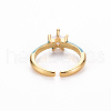 Brass Enamel Cuff Rings RJEW-T016-30I-NF-2