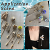 SUNNYCLUE 100Pcs Brass Brooch Findings MAK-SC0001-31-5