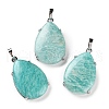 Natural Amazonite Pendants G-U002-01P-B-1