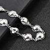 304 Stainless Steel Ladybug Link Bracelets for Women BJEW-K226-15A-P-3