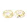 Electroplate Transparent Glass Linking Rings GLAA-F126-01A-2