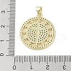 Real 18K Gold Plated Brass Micro Pave Cubic Zirconia Pendants KK-A209-04A-G-3