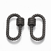 Brass Screw Carabiner Lock Charms KK-T047-02-3