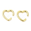 Rack Plating Brass Heart Cuff Earrings for Women EJEW-D059-16G-1