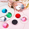  12Pcs 6 Colors Acrylic Imitation Cat Eye Cabochons MACR-NB0001-32-5