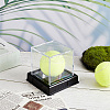 Square Transparent Acrylic Golf Ball Display Case AJEW-WH0016-09-5