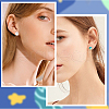 Beebeecraft 1600Pcs 2 Styles  304 Stainless Steel Flat Round Blank Peg Stud Earring Findings FIND-BBC0003-53B-5