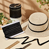 Sparkle Polyester Lace Ribbons OCOR-WH0090-67D-5