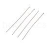 304 Stainless Steel Flat Head Pins X-STAS-Z089-03P-08-1