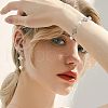 CHGCRAFT 48Pcs 2 Colors Alloy Crystal Rhinestone Connector Charms FIND-CA0005-43-6