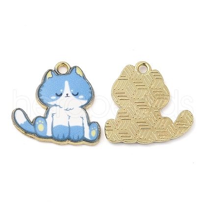 Alloy Enamel Pendants FIND-C037-20G-07-1