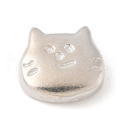 925 Sterling Silver Cat Shape Beads STER-R013-06S-1