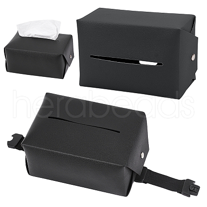 Imitation Leather Tissue Boxes for Car Seat Back AJEW-WH0347-14C-1