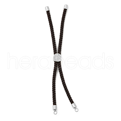 Twisted Nylon Cord Silder Bracelets DIY-B066-03P-17-1
