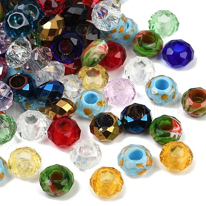 Glass European Beads GLAA-A019-01-1