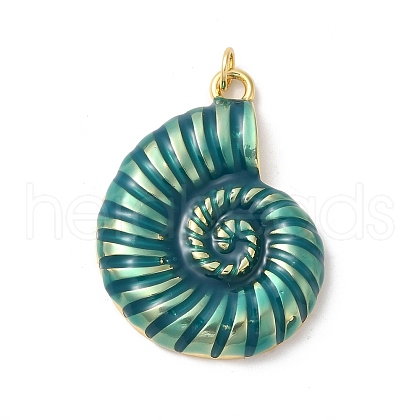 Rack Plating Brass Enamel Pendants X-KK-Z056-36G-03-1