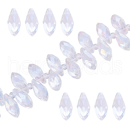 SUNNYCLUE 200pcs 2Strands Glass Beads Strands GLAA-SC0001-57-1