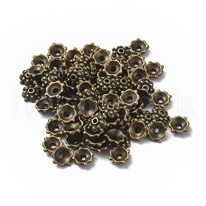 Tibetan Style Alloy Caps MLF0664Y-NF-1
