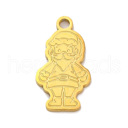 Christmas Theme 201 Stainless Steel Pendants STAS-Q015-13G-01-1