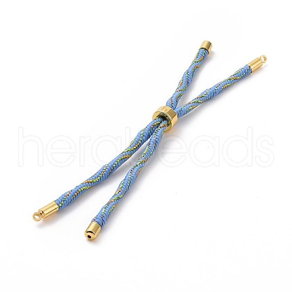 Nylon Cord Silder Bracelets MAK-C003-03G-19-1