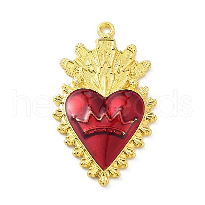 Alloy Enamel Pendants ENAM-P252-01G-1