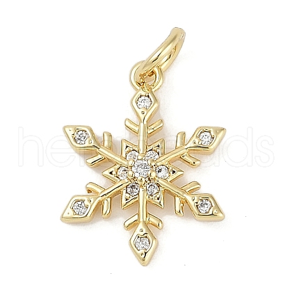 Rack Plating Brass Micro Pave Cubic Zirconia Pendants KK-H509-12G-03-1