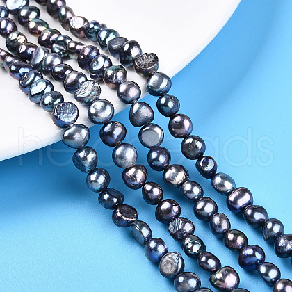 Natural Cultured Freshwater Pearl Beads Strands PEAR-N014-06G-06-1