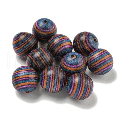 Printed Wooden Beads FIND-B042-26-1