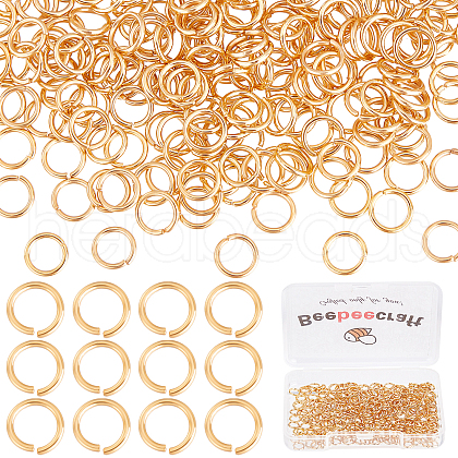 Beebeecraft Brass Open Jump Rings KK-BBC0002-27A-1