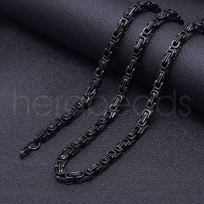 Stainless Steel Byzantine Chains Necklaces for Men FS-WG56795-96-1