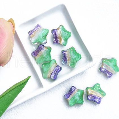 Two Tone Transparent Acrylic Beads PW-WG38E4C-06-1